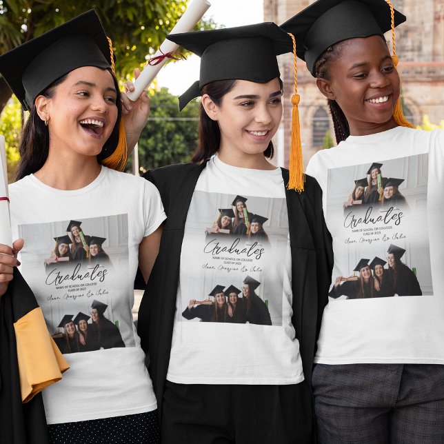 Modern Photo Collage Friends Studenten T Shirt (Skapare uppladdad)