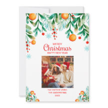 Modern Photo Collage God jul Helgdag Card