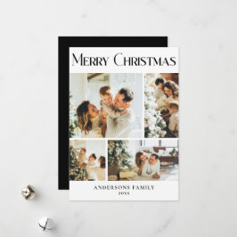 Modern Photo Collage God jul Helgdag Card Julkort