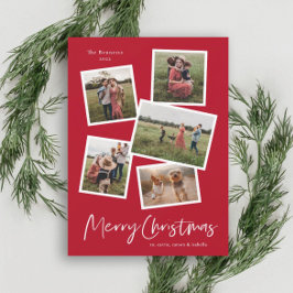 Modern Photo Collage God jul Julkort