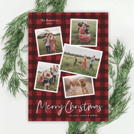 Modern Photo Collage God jul Julkort