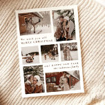 Modern Photo collage God jul Julkort<br><div class="desc">Fira säsongen i stil med vårt moderna sju fotosamlingskort för julgranar. Det här vackert designade kortet innehåller sju av dina favoritfoton som är ordnade i en ren och contemporary layout. Med elegantens skript får du en smula sofistikering på dina helgdagar. Perfekt för att dela minnesvärda stunder med vänner och familj,...</div>