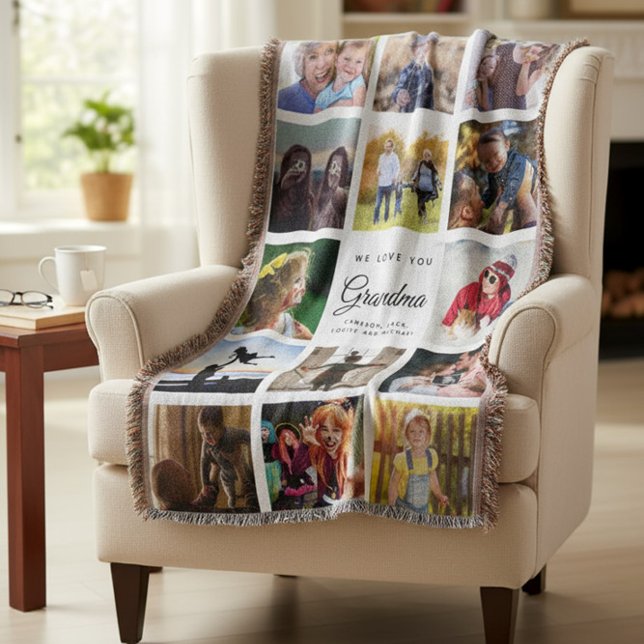 Modern Photo Collage Grandma Nana Family Instagram Filt (Skapare uppladdad)