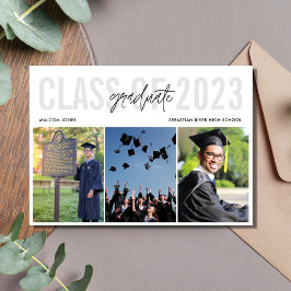 Modern Photo Collage High School Studenten Meddelande
