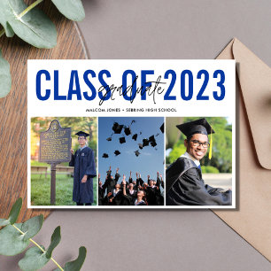 Modern Photo Collage High School Studenten Meddelande