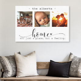 Modern Photo Collage Home, inte bara en Ställe Canvastryck