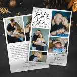 Modern Photo Collage i julklapp i Baby Julkort<br><div class="desc">Det här hjärtliga julkortet har en modern design med en gnutta spelande charm. Kortets framsida visar en underbar samling av familjefotografier, som belyser den nyaste medlemmen av deras familj. Hälsningen "A Little Extra Cheer this Year" är skrivet i en snyggt, handskrivet typsnitt, vilket ger en gnutta festglädje. Kortet fångar på...</div>