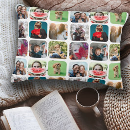 Modern Photo Collage Keepsaké Prydnadskudde