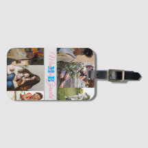Modern Photo Collage monogrammed iPad Air Cover
