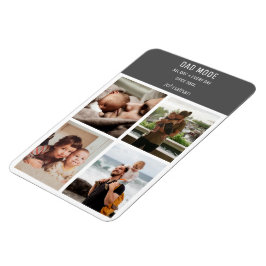 Modern Photo Collage Personlig Pappa-läge Magnet