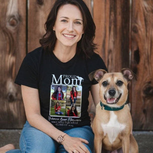 Modern Photo Collage Proud Mamma T Shirt