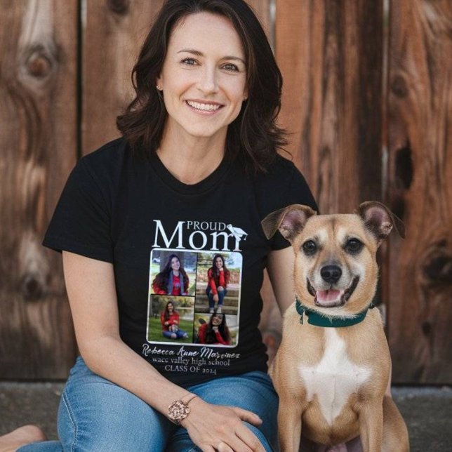 Modern Photo Collage Proud Mamma T Shirt (Skapare uppladdad)