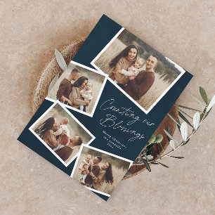 Modern Photo Collage-Religiösa - jul Julkort