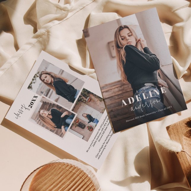 Modern Photo Collage Snyggt Script Studenten Meddelande (Skapare uppladdad)