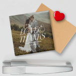 Modern Photo Elegant Kärlek och Tack Bröllop Magnet<br><div class="desc">Modern Photo Elegant Kärlek och tack Bröllop magnet</div>