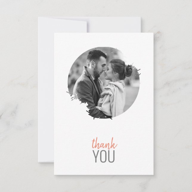 Modern Photo Flat-tack-kort Tack Kort (Framsida)