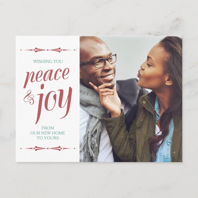 Modern Photo Flytta-avisering jul Vykort (Framsida)