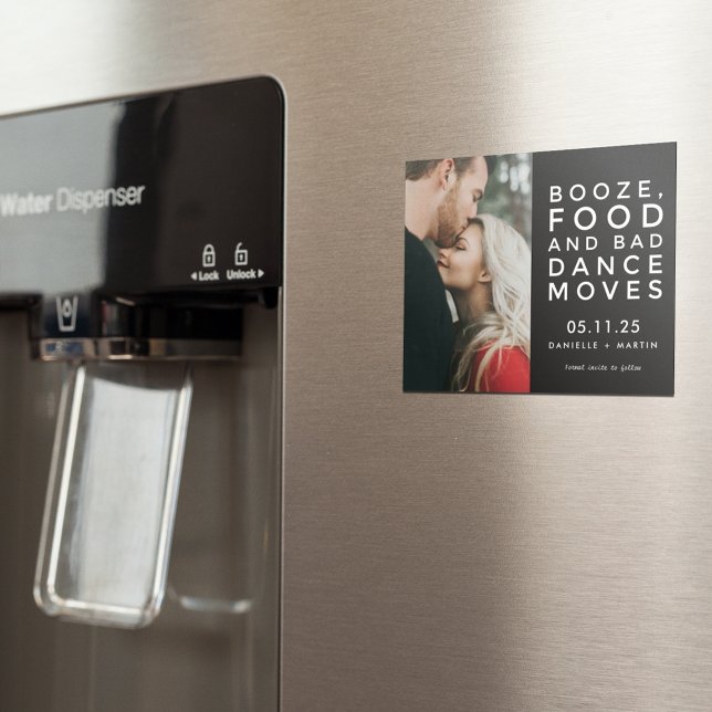 Modern Photo Funny Bröllop spara datum (Skapare uppladdad)