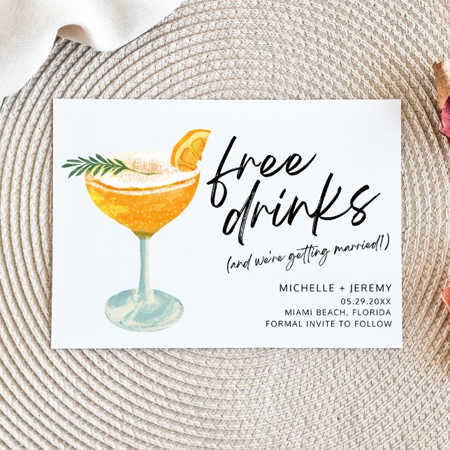 Modern Photo Funny Bröllop spara datum Datumet (Skapare uppladdad)