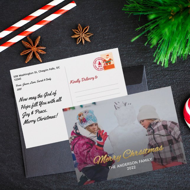 Modern Photo God jul Helgdag Card Inbjudningar (Skapare uppladdad)