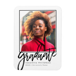 Modern Photo Grad-meddelande 2022 Magnet