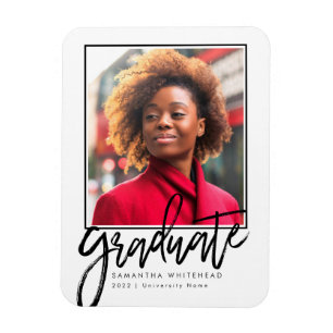 Modern Photo Grad-meddelande 2022 Magnet