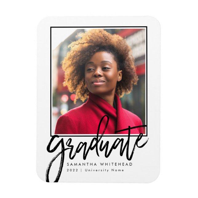 Modern Photo Grad-meddelande 2022 Magnet (Vertikal)