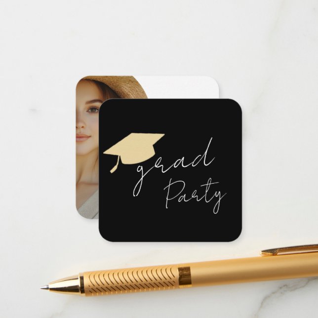 Modern Photo Grad Party  Tilläggskort (Fram/Back In Situ)