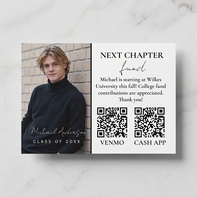 Modern Photo Graduation Announcement Card Visitkort (#graduation #announcementphoto #graduation #cardmodern #graduationminimal #graduation #cardsenior )