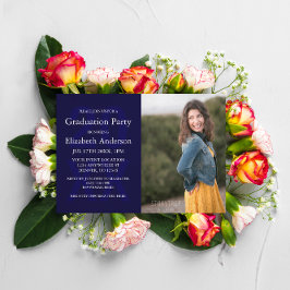 Modern Photo Graduation Party Inbjudningar