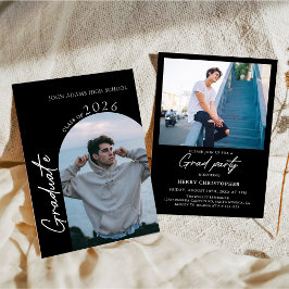 Modern Photo Graduation Party Invitation Inbjudningar