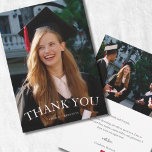 Modern Photo Graduation Thank You Card Inbjudningar<br><div class="desc">Send a heartfelt thank you with this modern photo graduation thank you card featuring a full-photo front and bold typography. Perfect for expressing gratitude after graduation celebrations, this customizable card allows you to add the graduate’s name and personalize the message inside. A timeless and meaningful way to thank family and...</div>