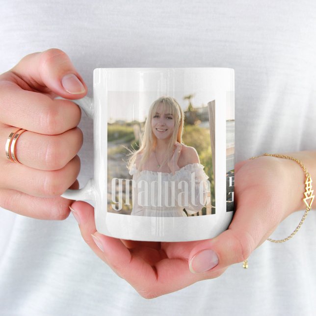 Modern Photo Grid Studenten Anpassningsbar Kaffemugg (Skapare uppladdad)