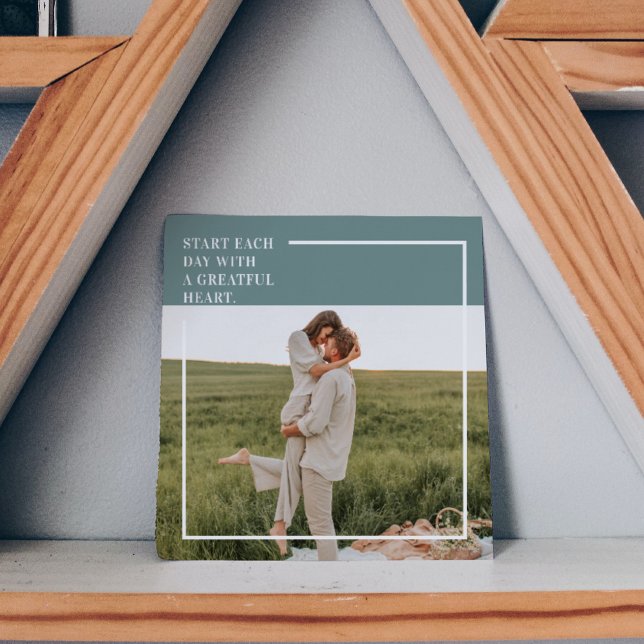Modern Photo Grönt Family Loving Gift (Skapare uppladdad)