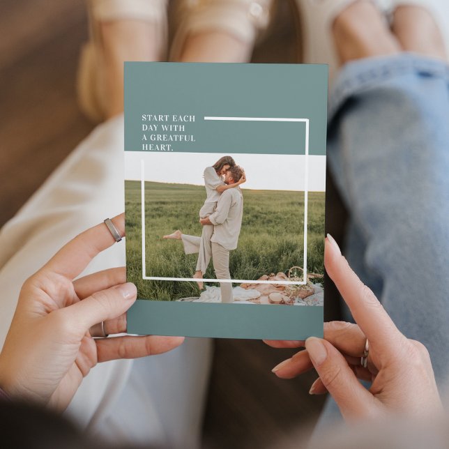 Modern Photo Grönt Family Loving Gift (Skapare uppladdad)