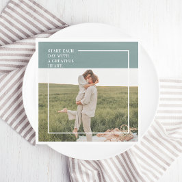 Modern Photo Grönt Family Loving Gift Pappersservett