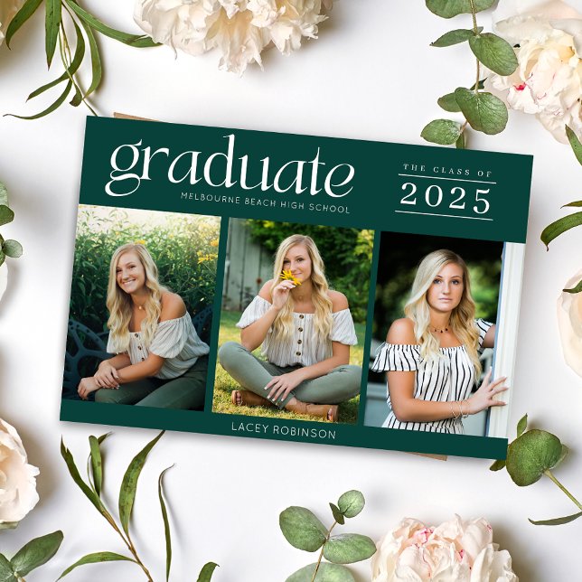 Modern Photo Grönt High School Studenten (Modern Photo Green High School Graduation)