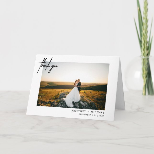 Modern Photo Hand-Lettered Tack White (Framsida)