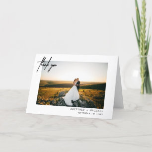 Modern Photo Hand-Lettered Tack White Kort