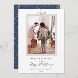 Modern Photo Happiest God jul Julkort