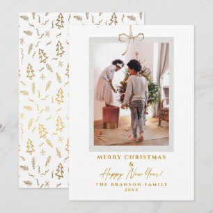 Modern Photo Happiest God jul Julkort