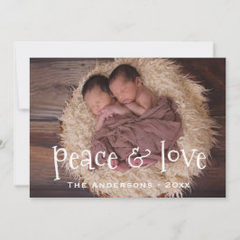 Modern PHOTO Helgdagars Card, meddelande, annan Julkort