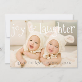 Modern PHOTO Helgdagars Card, meddelande, annan Julkort