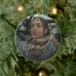 Modern Photo High School Graduation Gifts Julgransprydnad Keramik<br><div class="desc">Celebrate a meaningful milestone with this Modern Photo High School Graduation Gifts Ornament. Featuring a favorite senior photo paired with clean modern typography, this personalized graduation ornament captures a special moment to cherish for years to come. Perfect for high school graduation celebrations, Class of keepsakes, or thoughtful graduation gifts, it...</div>