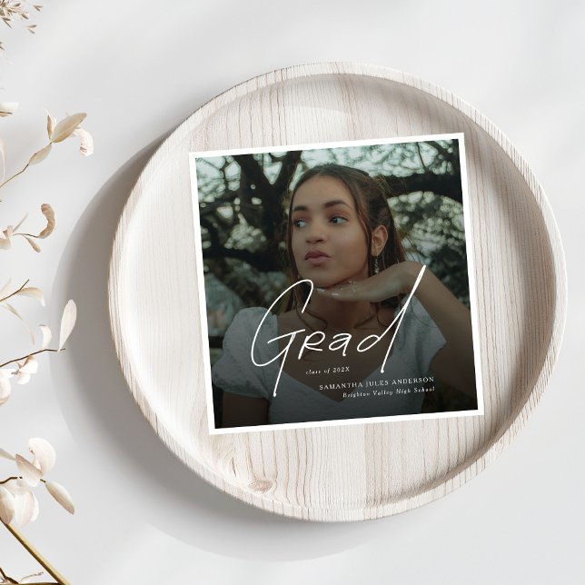 Modern Photo High School Graduation Pappersservett (Skapare uppladdad)