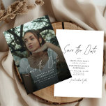 Modern Photo High School Graduation  Spara Datumet<br><div class="desc">Announce your graduate’s milestone with this Modern Photo High School Graduation Save the Date. Featuring a clean, contemporary layout and stylish typography, this design highlights a favorite senior photo while sharing the important celebration date with family and friends. Perfect for high school graduation parties, senior celebrations, and Class of 2026...</div>