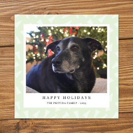 Modern Photo Holiday Card Julkort