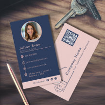 Modern Photo House Logotyp  Navy Blue Realtor