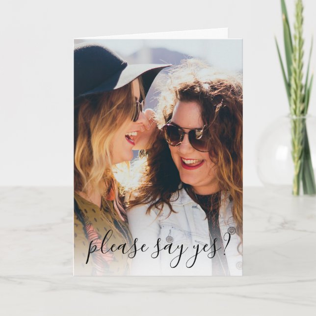 Modern Photo | Kommer du att bli min brista? Inbjudan (Framsida)