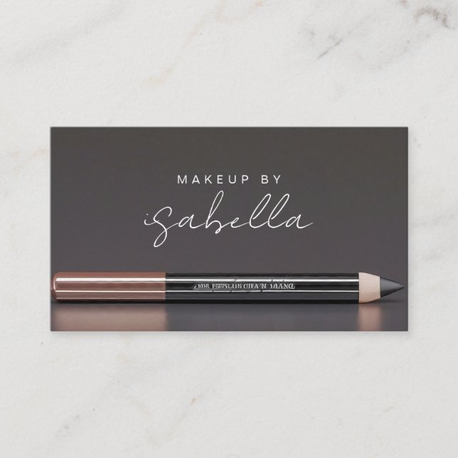 Modern Photo Makeup Artist QR-kod Visitkort (Framsida)